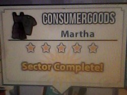 Consumer Goods Sector unlocked. The sector is active after attending to several meetings successfully. Contact with Martha.