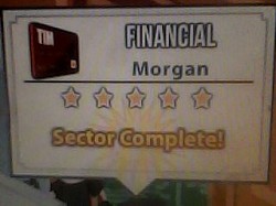 Financial Sector unlocked. Sector is unlocked after several successful meetings. Connecting with Morgan.